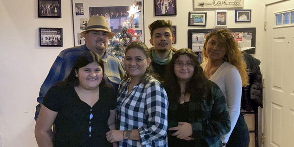 Habitat homeowner Sandra and her family